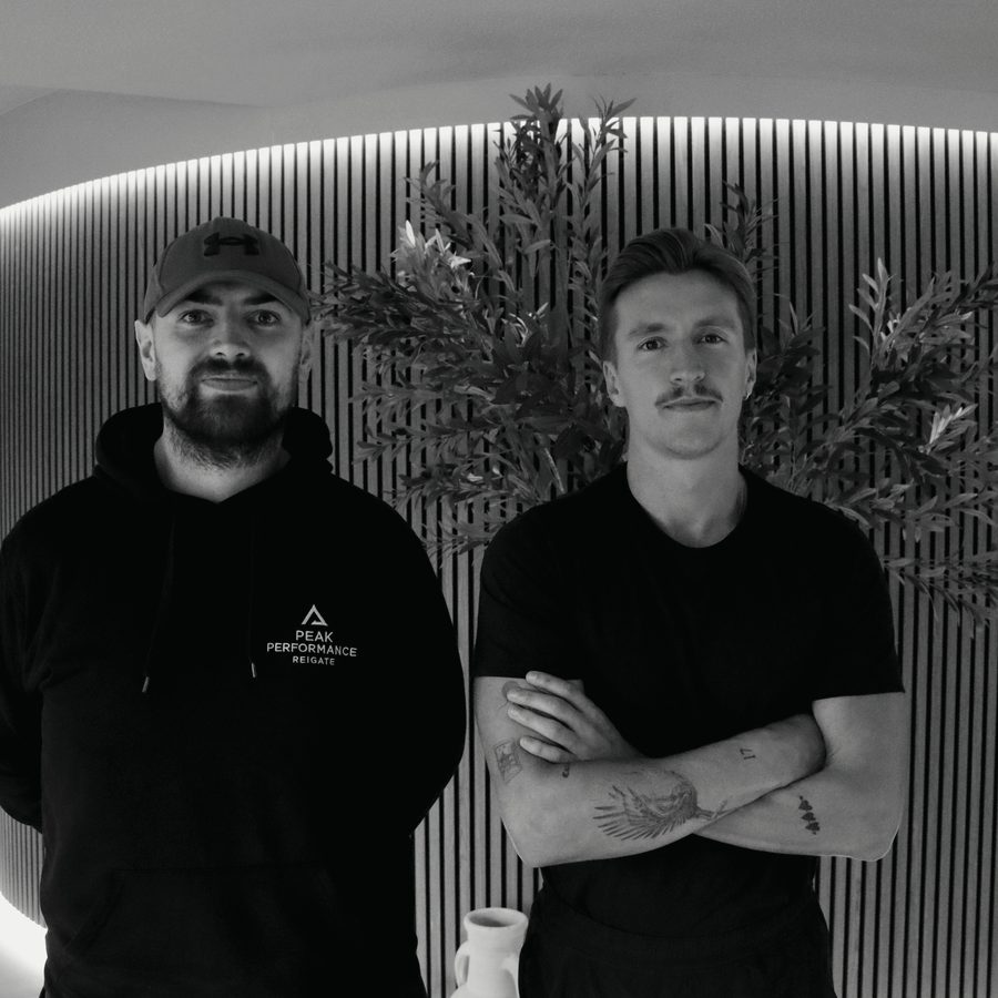 Chris and Jonah at the PT Circle gym in Reigate